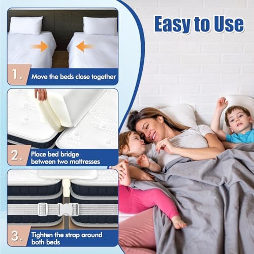 GOFLAME 9 Bed Bridge Twin to King Converter Kit