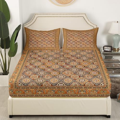 Feelyou Boho Paisley Fitted Sheet Twin Size Kids Bedding Set