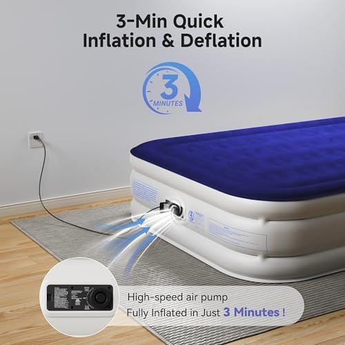 Sebor Air Mattress Queen with Built-in Pump 18