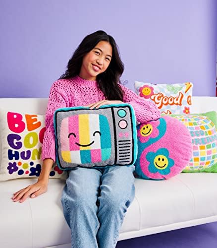 iscream Retro TV Shaped Accent Pillow 17x14