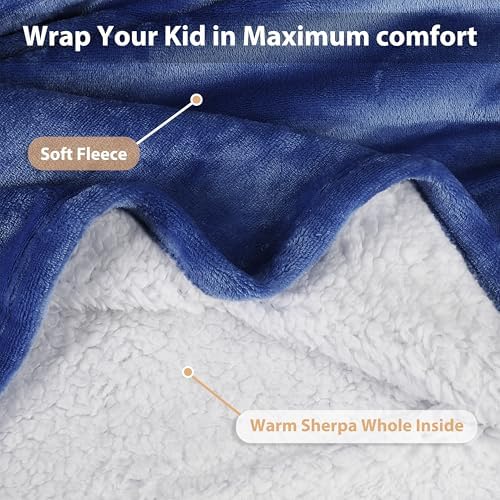 Catalonia Cozy Reversible Sherpa Hoodie for Kids