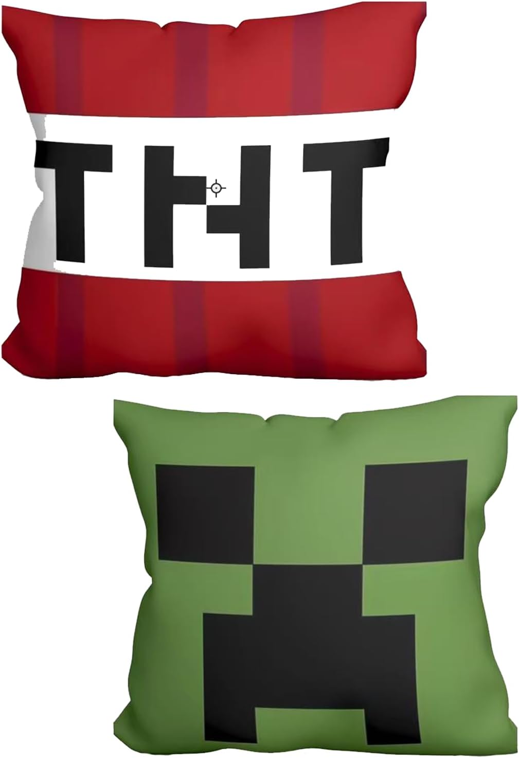 DodelyGz 2Pcs Pixel Pillow Covers 18x18 Inch Soft Plush