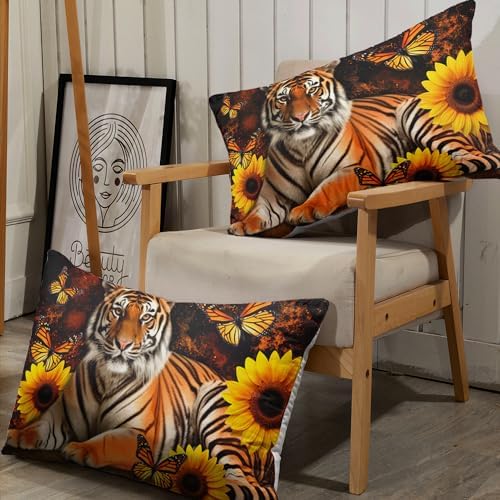 AILONEN Tiger Fitted Sheet Set Twin XL 3 Pieces with 2 Pillowcases