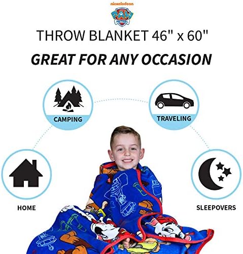 Franco Kids Bedding Plush Throw Blanket Paw Patrol 46x60