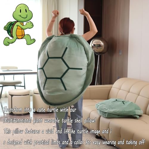 Wearable Turtle Shell Pillow for Adults
