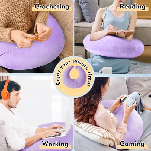 Vamorry Ergonomic Arm Support Pillow for Gaming Reading Crocheting
