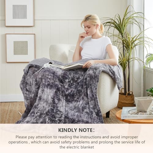 Homemate Heated Blanket - 50x60 Electric Throw with 10 Heat Levels