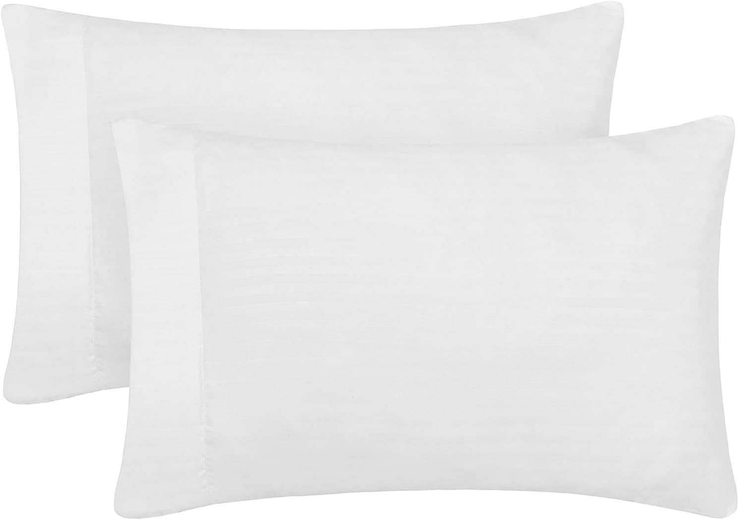 Mellanni Pillow Cases - 2 PC Extra Soft Cooling Striped White