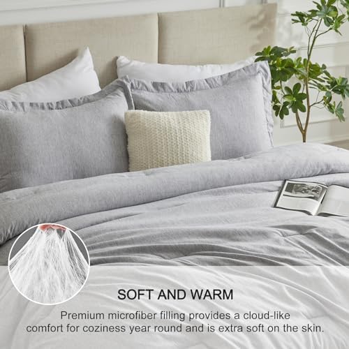 CozyLux Twin XL Comforter Set with Pillow Sham