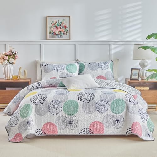 UOZZI BEDDING Kids Quilt Set 2 Piece Reversible