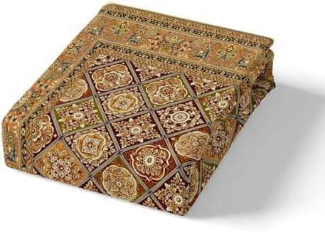 Feelyou Boho Paisley Fitted Sheet Twin Size Kids Bedding Set