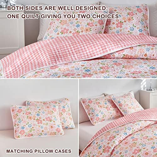 Joyreap 2 Piece Cotton Quilt Set for Girls