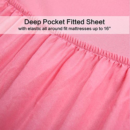 Best Season 3 Piece Twin Bed Sheet Set Peach Pink