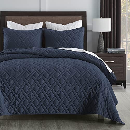 HORIMOTE HOME Quilt Set Twin Navy Blue