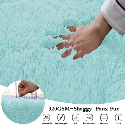 ROLJZTY Body Pillow Cover with Zipper - Aqua Blue