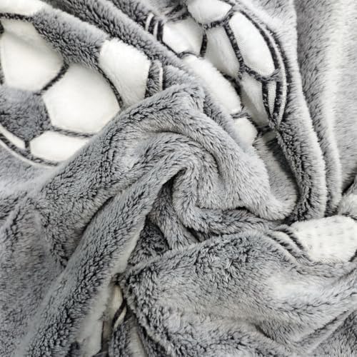 Sviuse Glow in The Dark Soccer Throw Blanket 1