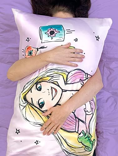 Disney Little Mermaid Ariel and Rapunzel Reversible Pillowcase 20x30