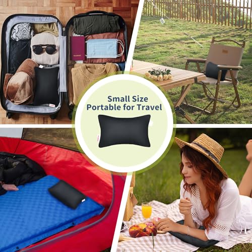 Pro Goleem Tiny Travel Pillow 11x6x25 Black