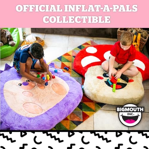 BigMouth Kitten Inflatable Floor Pillow - Soft Plush for Kids