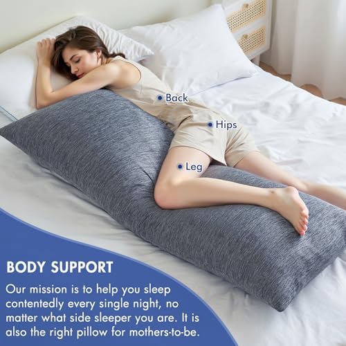 MIULEE Cooling Memory Foam Body Pillow for Adults