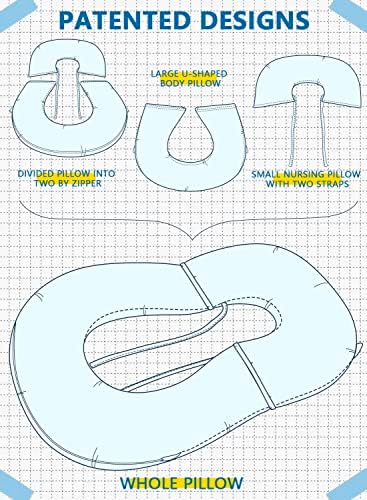 INSEN Reading Pillow Back Support Pillow for Bed Grey Jersey