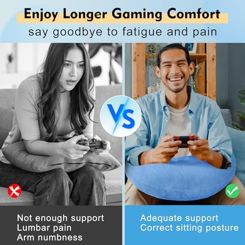 Vamorry Gaming Pillow Ergonomic Arm Support for Adults Kids