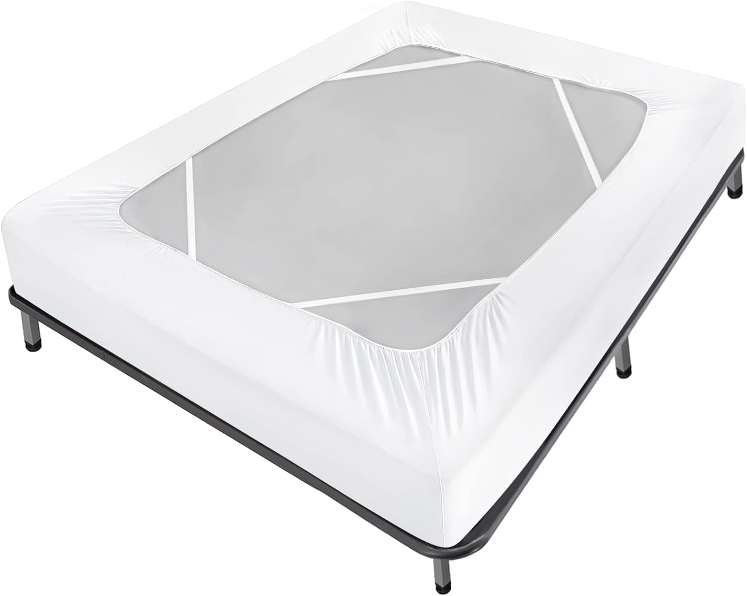 Coldwind Queen Box Spring Cover with 4-Sided Wrap 1