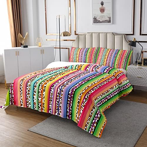 Manfei Leopard Print King Size Bedspread Set