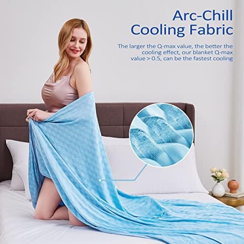 Topcee Cooling Blanket 50x70 Inches Double-Side Bed Throw