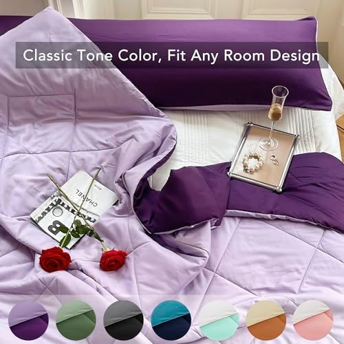 Seward Park Light Purple Reversible Comforter Twin XL