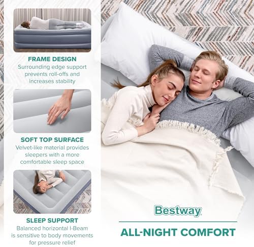 Bestway 2 Pack Tritech Airbed Queen 20 Thick