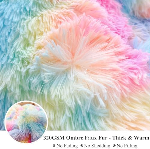 XeGe 3 Piece Soft Fluffy Throw Blanket Set 1