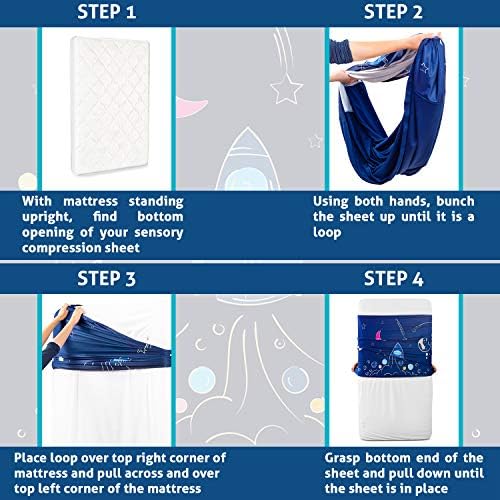 Friendly Cuddle Sensory Compression Sheet for Kids Twin Size