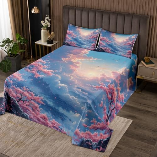 Erosebridal Japanese Anime Queen Quilt Set for Kids 1