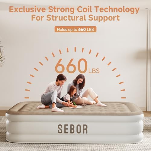 Sebor Queen Air Mattress with Electric Pump 18