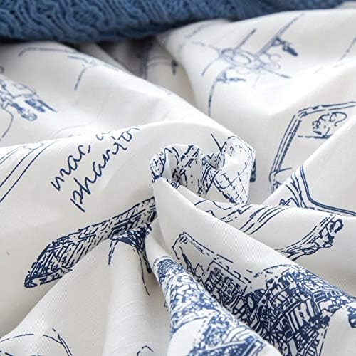 Wellboo Duvet Cover Set Boys Kids Train Military Cartoon
