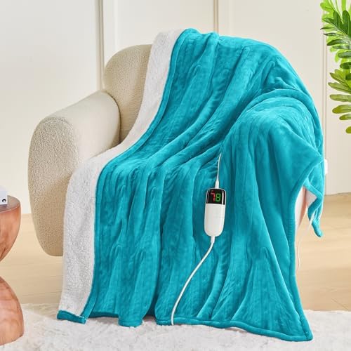 Greenoak Heated Blanket Electric Throw 50X60 with 10 Heat Levels 1