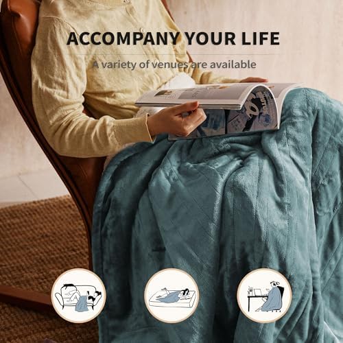 JETS HOME Heated Throw Blanket 50x60 ETL Certified