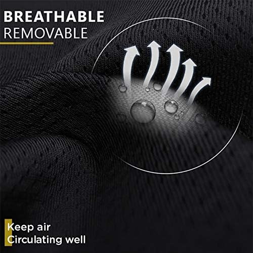 WAQIA Car Seat Neck Pillow with Memory Foam and Removable Cover