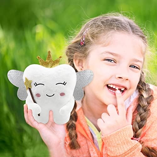 Tooth Fairy Pillow with Shiny Wings and Pockets