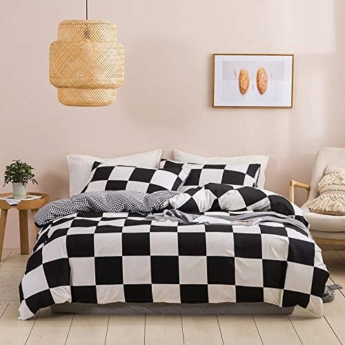 Erosebridal Buffalo Check Duvet Cover Set Queen