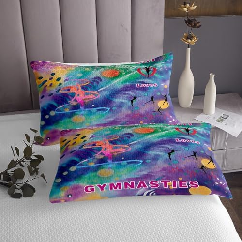 Feelyou Love Gymnastics Coverlet Set for Kids
