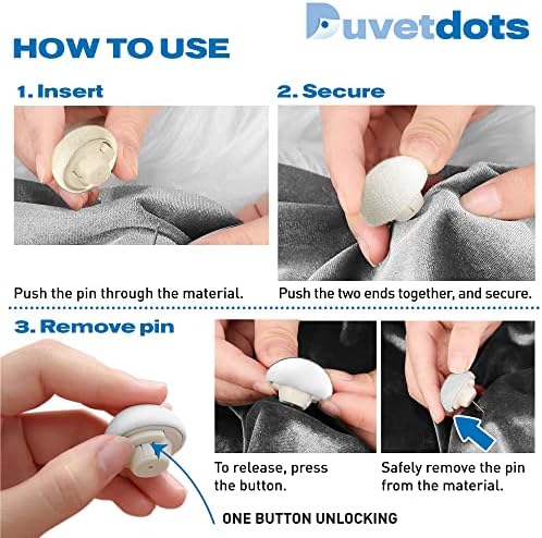 Duvet Dotz Magnetic Fasteners - Keyless 1 Set for 1 Bed