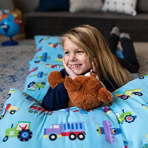 Wildkin Kids Floor Lounger Travel-Friendly Sleepover Ready Fits Standard Pillows