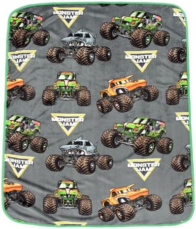 Jay Franco Monster Jam Grave Digger Throw Blanket Pillow Set