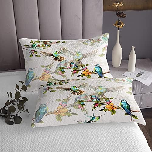 Erosebridal Birds Quilt King Bedspread Set