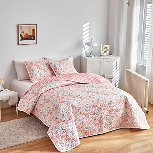 Joyreap 2 Piece Cotton Quilt Set for Girls
