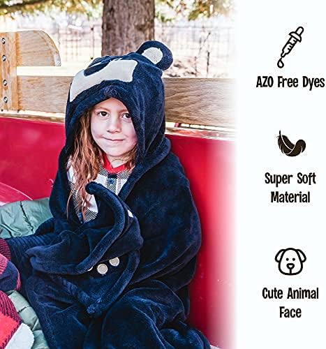 Lazy One Dinosaur Hooded Blanket for Kids 1