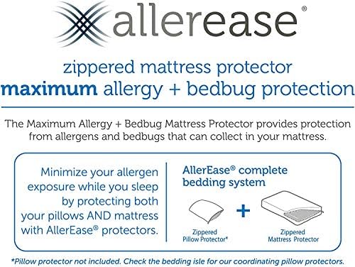 AllerEase Waterproof Mattress Protector for Allergy Protection
