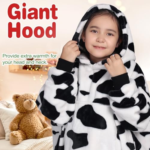 Waitu Fluffy Wearable Blanket for Kids Teens